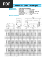 2E VACUUM CONDENSERS (Shell & Tube Type) : Applications Specifications