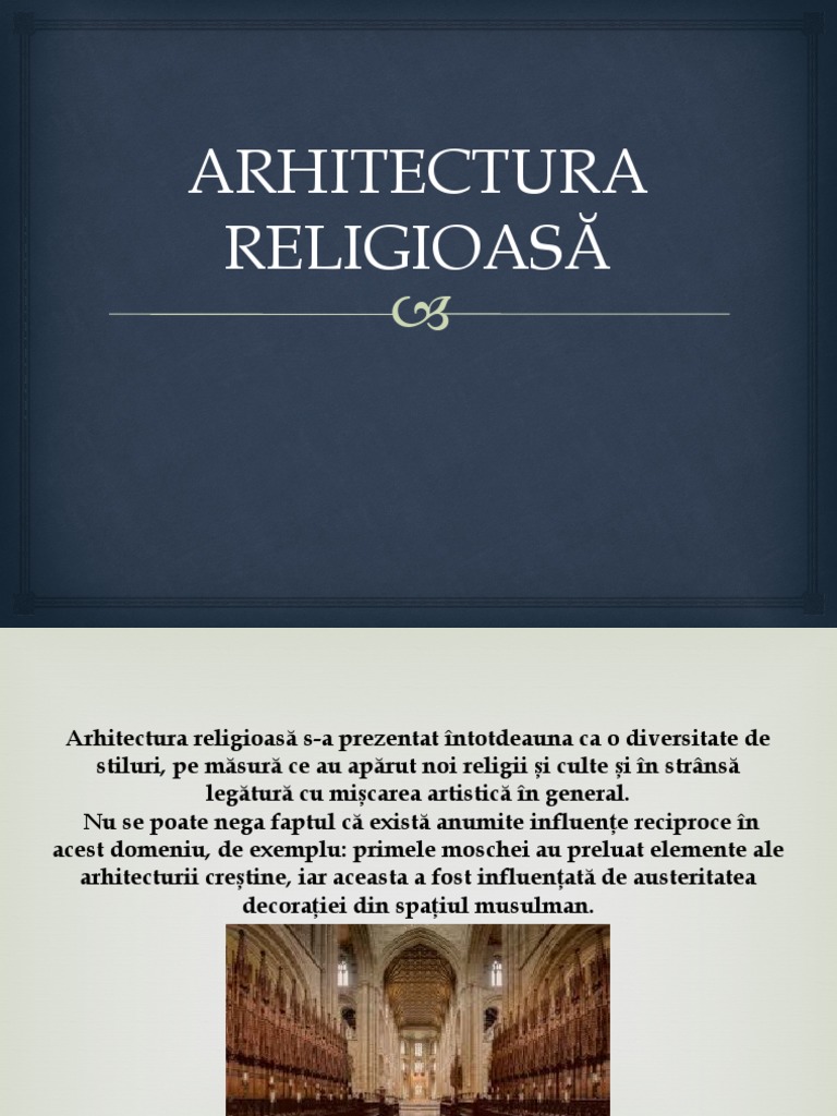 Arhitectura Religioasă | PDF