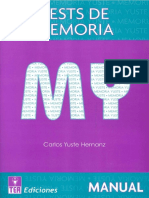 Manual Tests de Memoria (MY) PDF