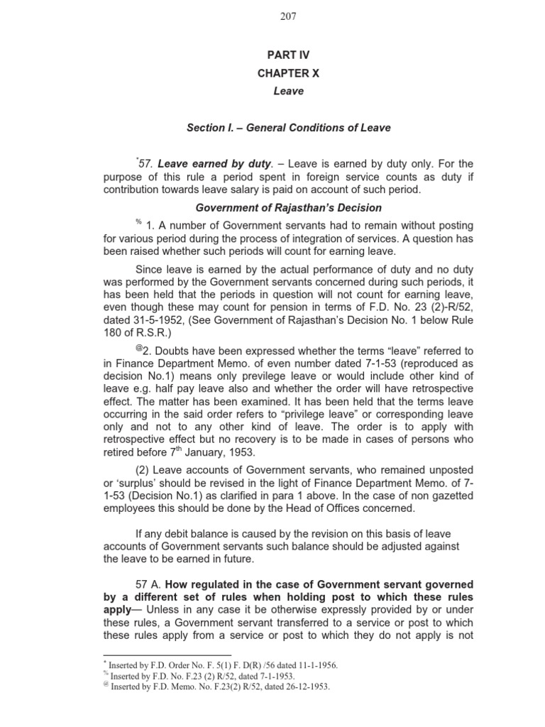 Rajasthan Medical Leave Rules Overview | PDF | Pension | Retirement