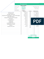 Planilla de Excel para Presupuesto de Obra