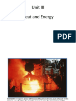 Unit III Heat and Energy