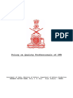 Policy On Quality Professional of OFB PDF