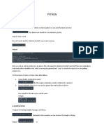 Python NOTES