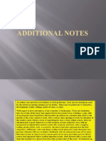 Additional Notes