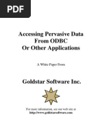 Accessing Pervasive Data From ODBC or Other Applications: A White Paper From