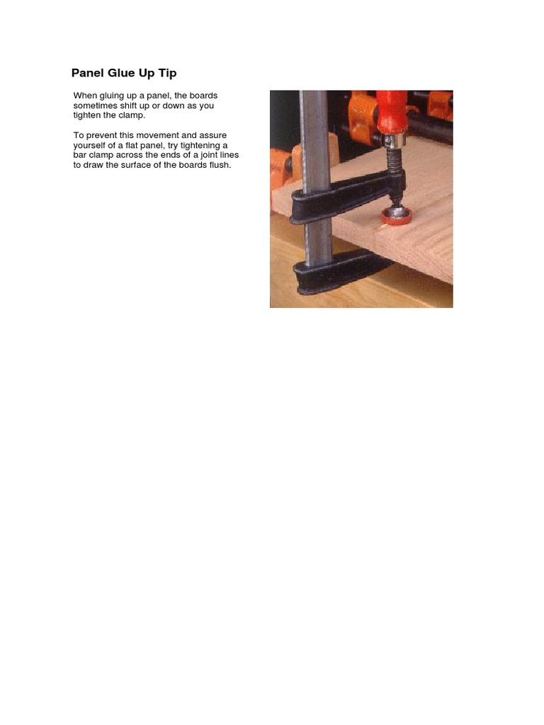 Panel Glue Up Tip PDF PDF