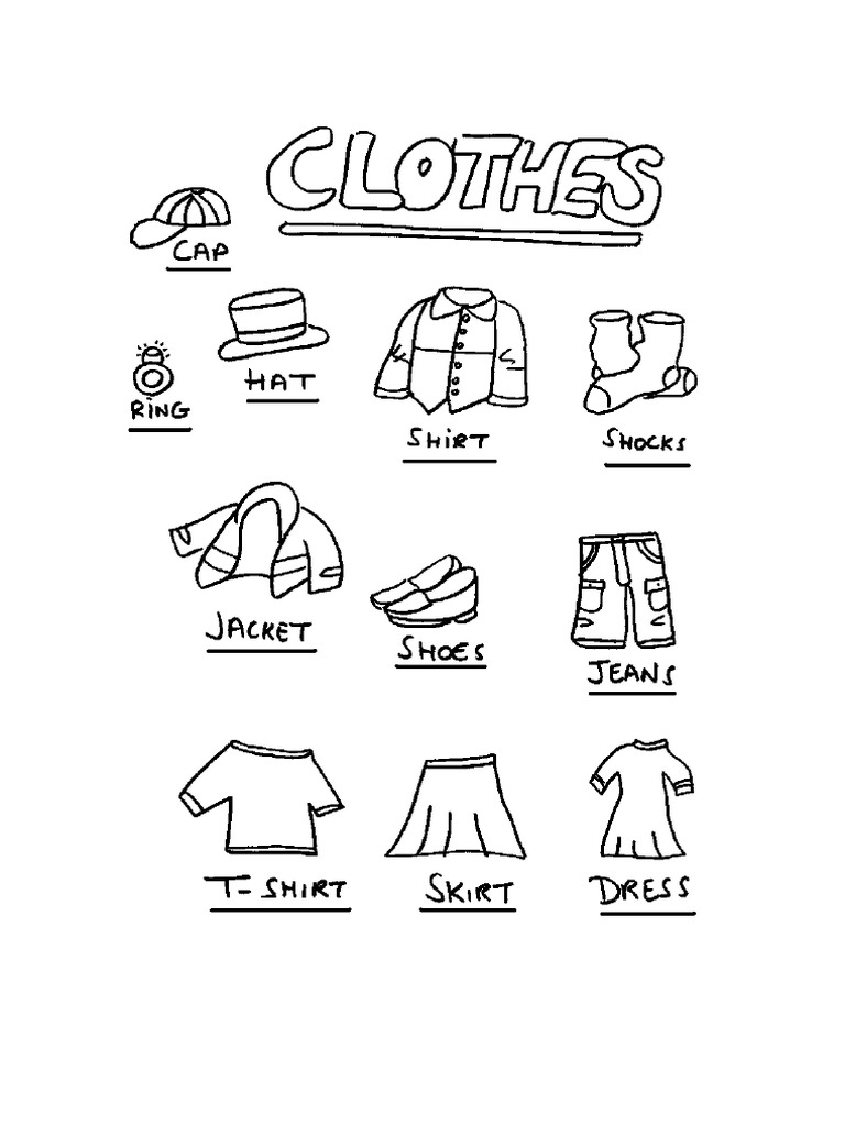 Clothes Flashcards Fun Activities Games Games Picture Dict 7668 PDF