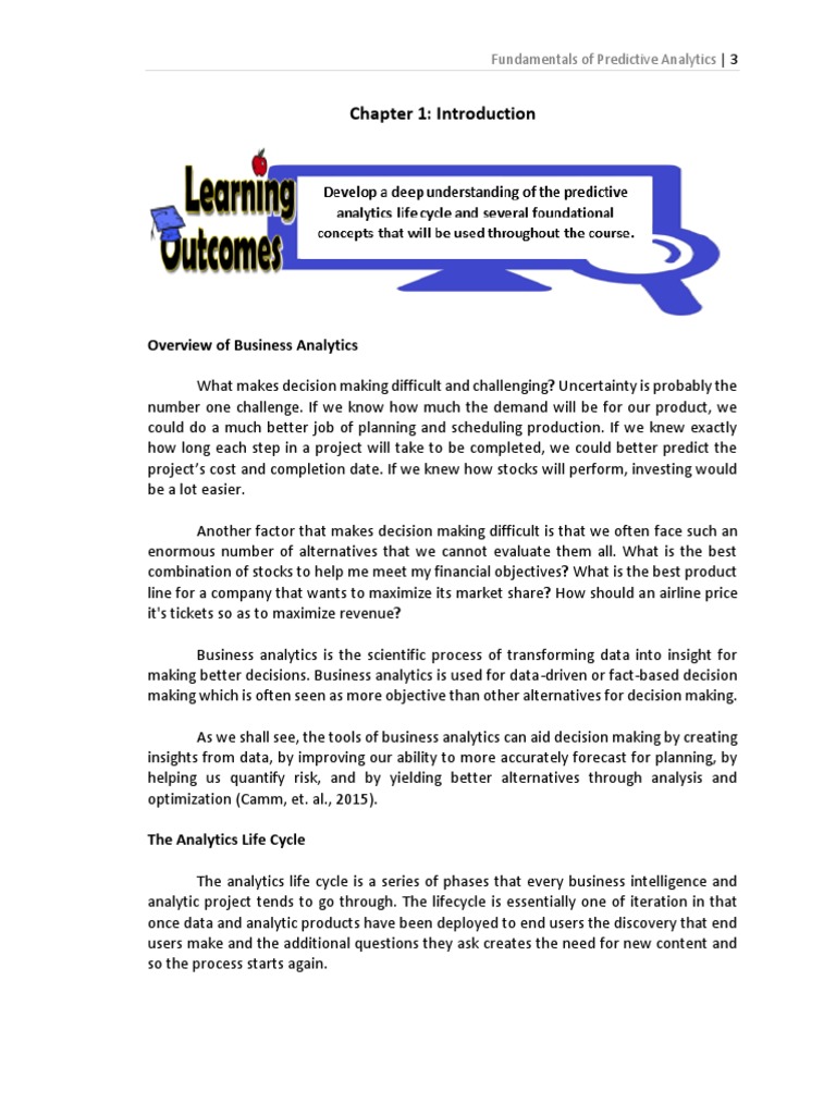 Predictive Analytics - Chapter 1 PDF | PDF | Predictive Analytics ...