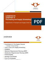 Logistics Chapter 10 Purchasing and Supply Scheduling Decisions Revised 2017