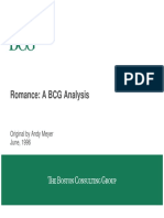 Romance: A BCG Analysis: Original by Andy Meyer June, 1996