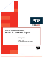Annual E-Commerce Report: American Customer Satisfaction Index