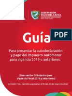 Guía para presentar la autodeclaración y pago del Impuesto Automotor - Descuentos Tributarios Vigencia Fiscal 2019 y anteriores