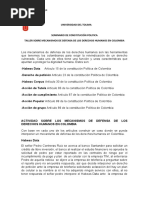 Mecanismos de Protección de Derechos Humanos en Colombia | PDF | Habeas ...