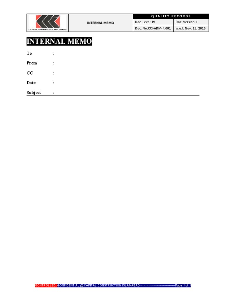 Internal Memo Ics | PDF | Business | Computers
