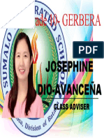 Grade 10-GERBERA: Josephine Dio-Avanceña