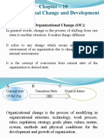 Chapter - 10 Organizational Change and Development