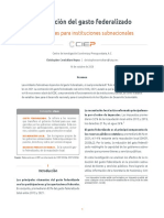 Contracción del gasto federalizado. Implicaciones para instituciones subnacionales