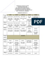 Horarios Escuela Secundaria Nocturna José Montes de Oca Tekax Yucatán