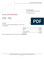Invoice INV/2020/0053: Invoice Date: Due Date