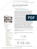 La derivada covariante de un tensor I