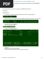 How To Configure The Printer As Server Printer at Both jBASE Level and T24 Level