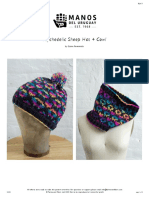 F147 Psychedelic Sheep Hat Cowl