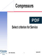 Compressors: Select Criterion For Service