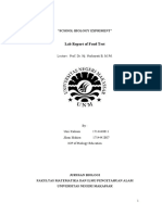 Lab Report of Food Test: "School Biology Expriment"