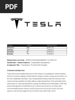 Assignment On Tesla