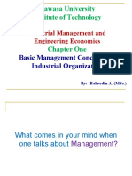 Basic Management Concepts and Organizational Hierarchy