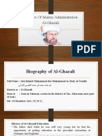 Pioneers of Islamic Administration Al-Ghazali