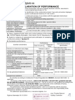 Declaration of Performance: Construction Product: System 2+