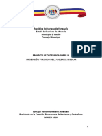 Ordenanza Sobre La Prevencion y Manejo de La Violencia Escolar 11-03-2020 PDF