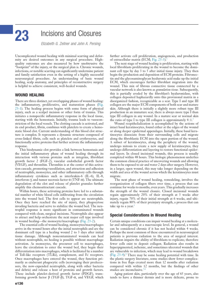 Incisions and Closures | PDF | Wound Healing | Healing