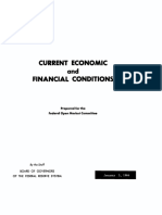Current Economic and Financial Conditions: Confidential (FR)