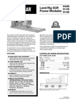 Land Rig SCR Power Modules: Caterpillar Engine Specifications Features