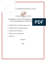 Actividad Financiera Trabajo de Investigación Formativa PDF