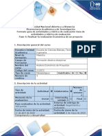 Guía de Actividades y Rubrica de Evaluación Fase 4 - Realizar La Evaluación Económica de Un Proyecto PDF