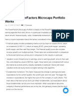 How The PowerFactors Microcaps Portfolio Works - Seeking Alpha
