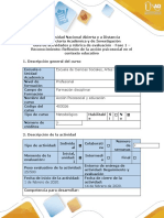 Guía de Actividades y Rúbrica de Evaluación - Fase 1 - Reconocimiento - Reflexionar Sobre Los Procesos Educativos.
