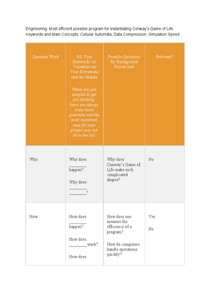 Science Fair Background Research Plan PDF Computing Applied