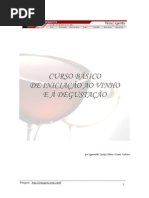 Vinho Curso básico de iniciação ao vinho e a degustação História Temperaturas Vocabulário etc
