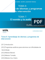 181118tema 6 y 7. Idiomas y Programas de Intervencio n.PER18