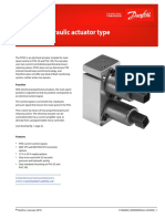 Electro-Hydraulic Actuator Type: Data Sheet