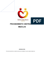 Procedimiento central de mezclas