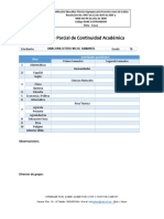 Informe Parcial de Continuidad Académica (7 B)