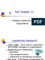 Yukl Chapter 11: Strategic Leadership in Organizations