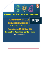 3EM MAT SD1 Matemática Fin SD2 Geo Analítica Ponto e Reta 1TRI CMPA CMS