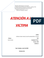 Atención a la víctima en el sistema de justicia penal